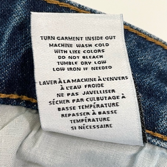 Oat New York Slim Wide Leg Crop Mid Rise Slouch Kick Boot Jean Medium Wash 26 - Picture 10 of 10